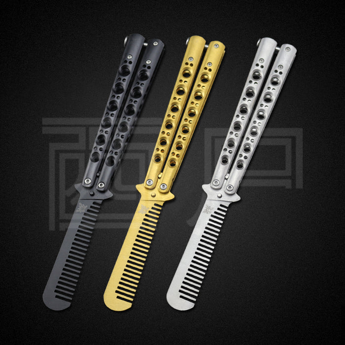 COMB HOLE Balisong Trainer (Blunt Blade - Non sharp).