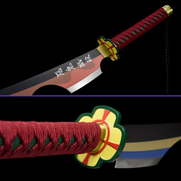 Metal Katana / Sword (1xPcs) Tengen Uzui Demon Slayer: Kimetsu No Yaiba Metal Sword 348B/348C/348D