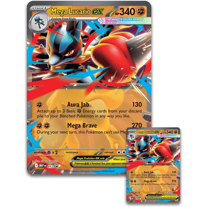 PKM TCG: Figure Box (Mega Lucario Ex)