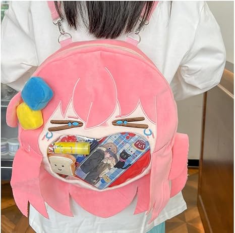 Bocchi the Rock! Anime Plush Bag Creative Big Mouth Crossbody Bag