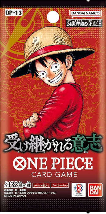One Piece Card CARRYING ON HIS WILL Booster Pack OP-13 Jap