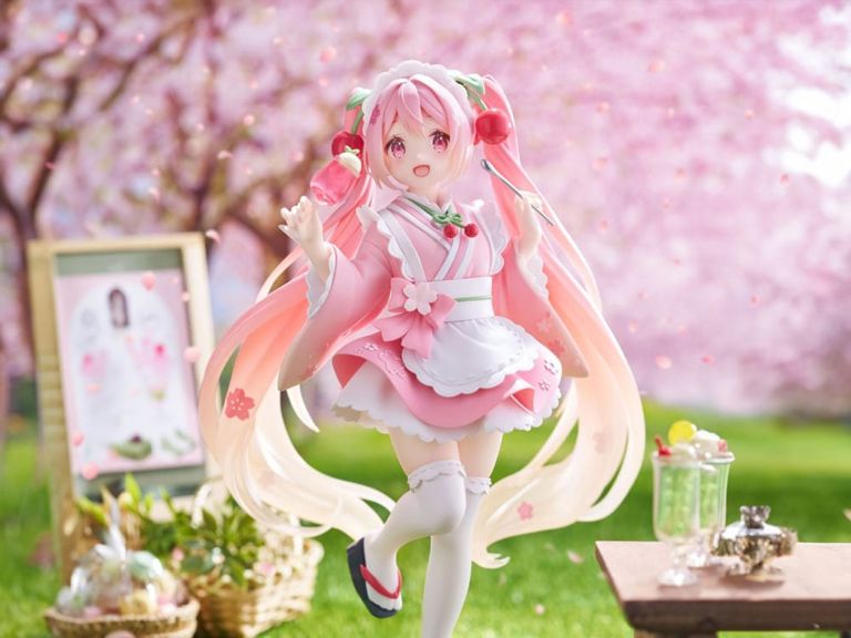 Vocaloid Newley Written Sakura Miku (Japanese Cafe Ver.) Figure (Reissue)
