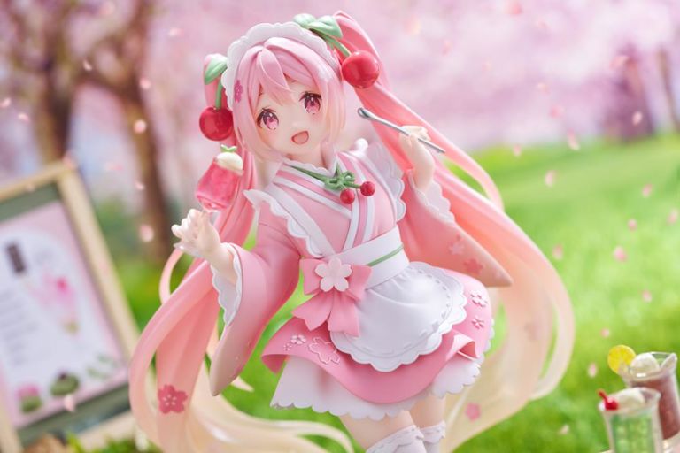 Vocaloid Newley Written Sakura Miku (Japanese Cafe Ver.) Figure (Reissue)