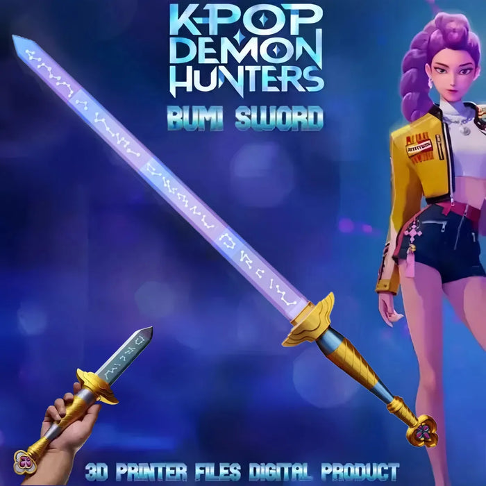 3D Print Huntrix Rumi's Sword Kpop Demon Hunters
