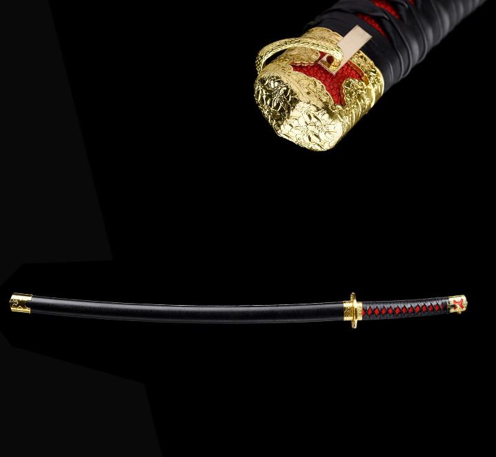 Metal Sword Katana Elden Ring - Sword Rivers of Blood Non Sharp Blade 374/374A