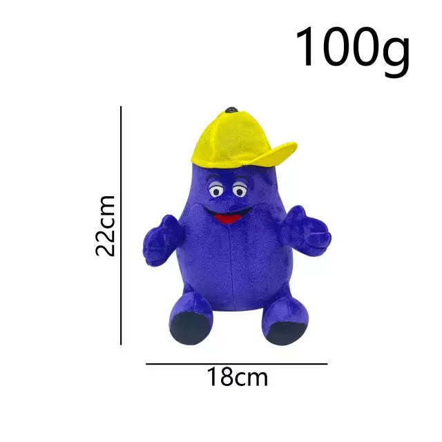 Grimace Plush Grimace Stuffed Animal plushies Grimace Yellow Hat Stuffed Plushie Toys Grimace Doll Plush Figure Toys
