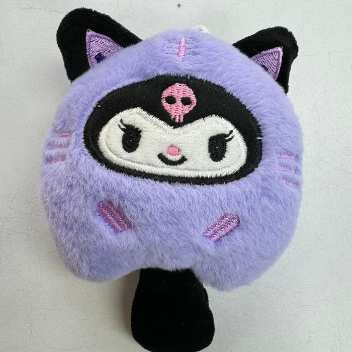 Cute Cartoon Hello Kitty Kuromi Plush Keychain Toy Bag Hanging