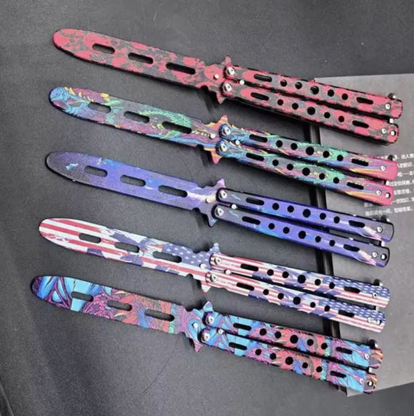 3D COLOR Balisong Trainer (Blunt Blade - Non sharp).