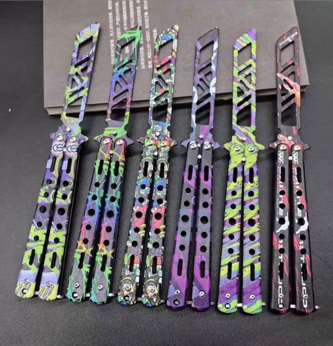 3D COLOR Balisong Trainer (Blunt Blade - Non sharp).