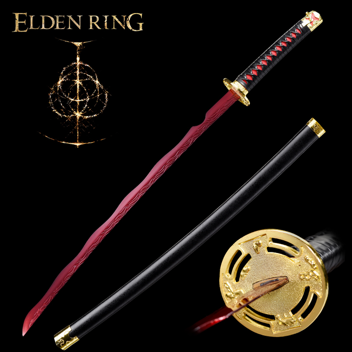 Metal Sword Katana Elden Ring - Sword Rivers of Blood Non Sharp Blade 374/374A
