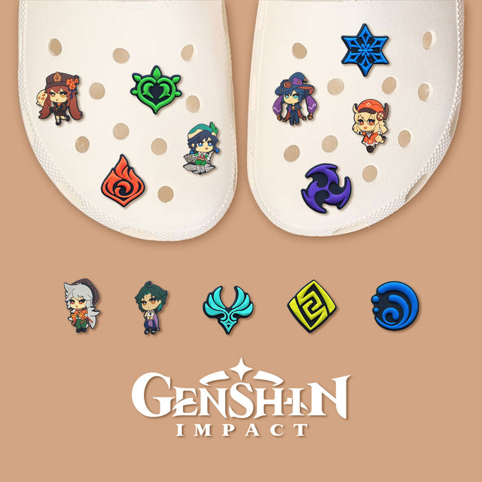 Genshin Impact charms for crocs
