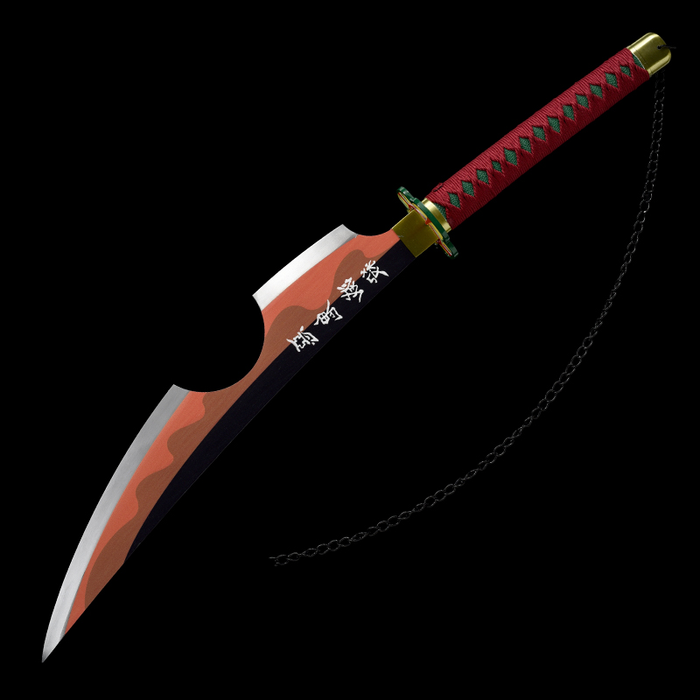 Metal Katana / Sword (1xPcs) Tengen Uzui Demon Slayer: Kimetsu No Yaiba Metal Sword 348B/348C/348D
