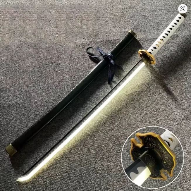 Devil May Cry 5 Light up Wooden Katana (White) G316