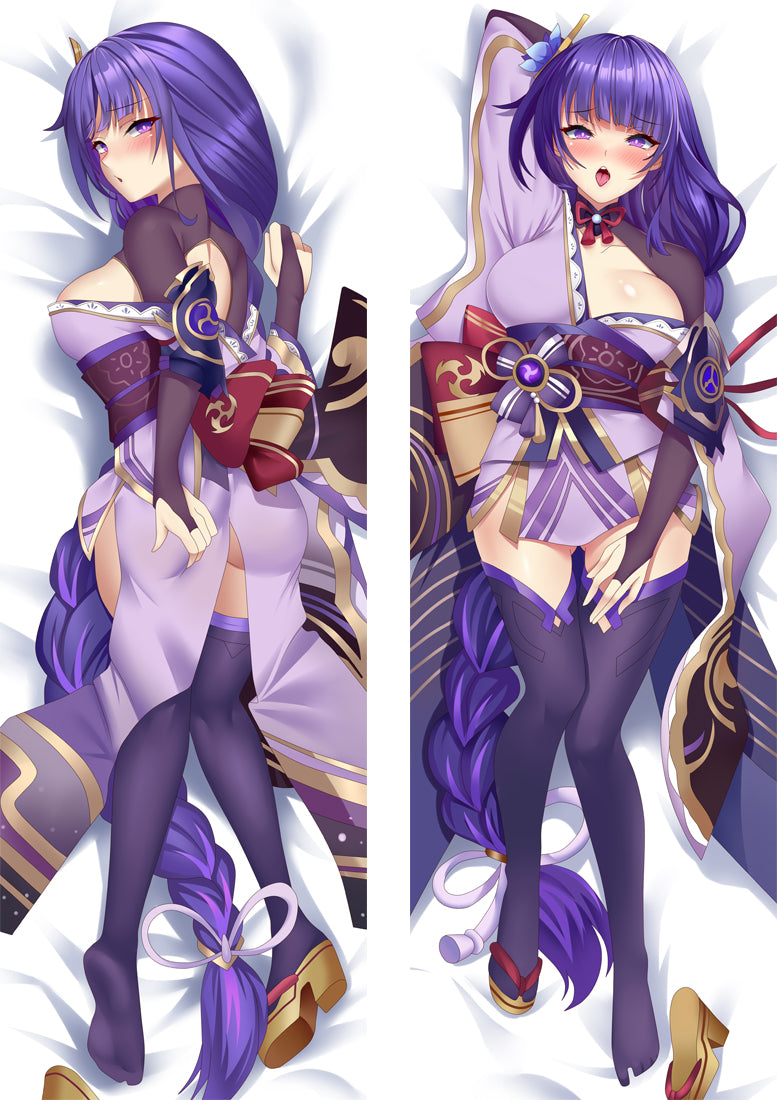 Genshin Impact Raiden Shogun Dakimakura HUGGING PEACH SKIN BODY PILLOW ...