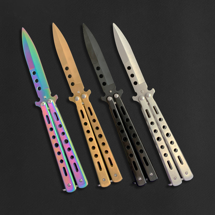 3 HOLE Balisong Trainer (Blunt Blade - Non sharp).