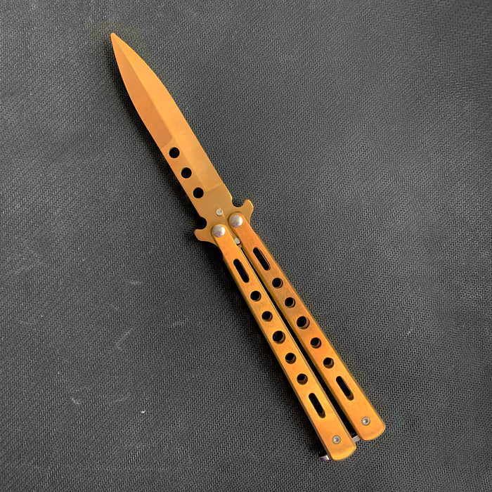 3 HOLE Balisong Trainer (Blunt Blade - Non sharp).