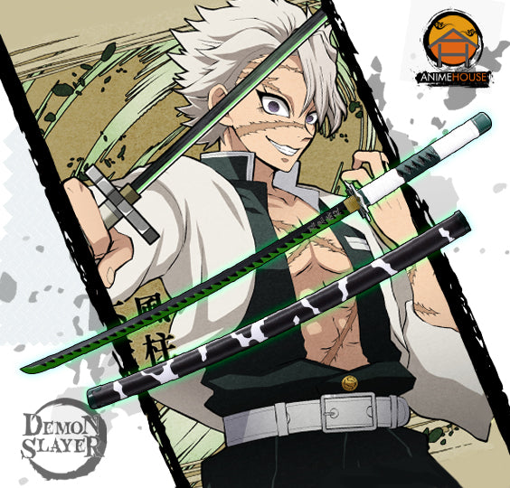 Metal Katana / Sword Sanemi Shinazugawa Demon Slayer: Kimetsu No Yaiba ...