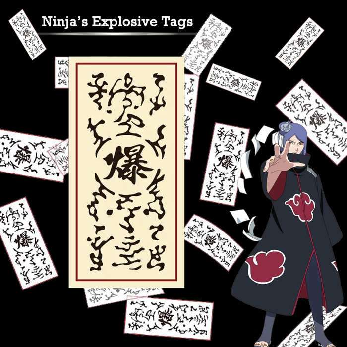 Naruto Explosive Tags (起爆札, Kibaku Fuda)  * 10 pieces