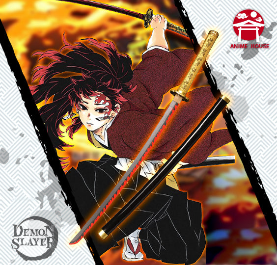 Metal Katana / Sword Tsugikuni Yoriichi Demon Slayer: Kimetsu No Yaiba Breath of the Sun (024/350)