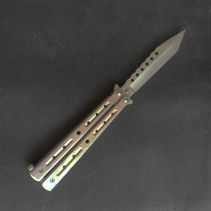SQUARE HEAD Balisong Trainer (Blunt Blade - Non sharp).