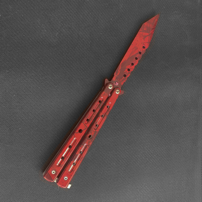 SQUARE HEAD Balisong Trainer (Blunt Blade - Non sharp).