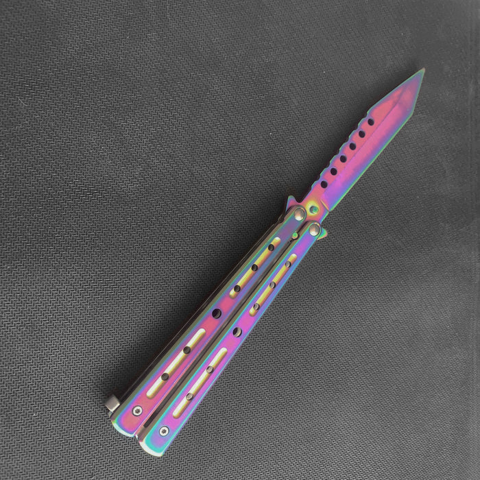 SQUARE HEAD Balisong Trainer (Blunt Blade - Non sharp).